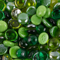 Picături din sticlă 16-20mm – amestec verde