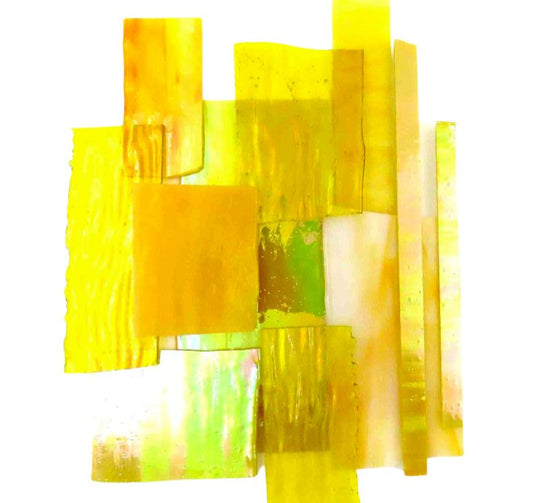 Frammenti di vetro XL Giallo