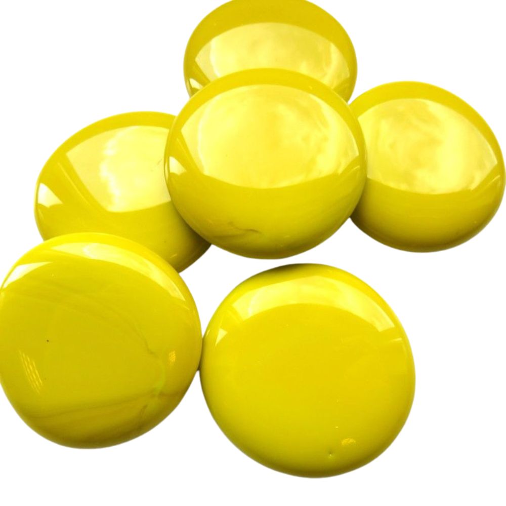 Gocce di vetro XL 30-36mm Giallo