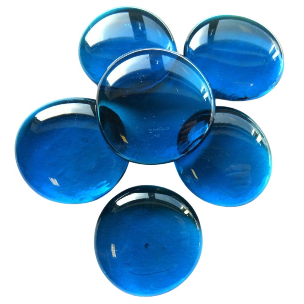 Gocce di vetro XL 30-36mm Turchese Cristallo