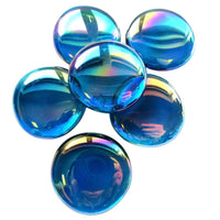 Skleněné kapky XL 30-36mm Diamantový tyrkys