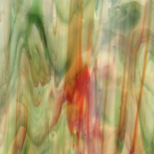 Lastra di vetro Verde Rosso Marmorizzato