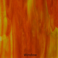 Placa De Vidrio Naranja Oscuro Amarillo