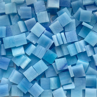 Luźne szklane kostki Tiffany Glacier 15 mm, kolor Karaibski błękit