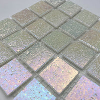 Mosaico de Vidrio Iridiscente 20mm Ostra