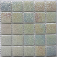 Mosaico de Vidrio Iridiscente 20mm Ostra