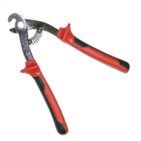 Alicate de bico de papagaio Rubi com bico curvo e cabos ergonómicos