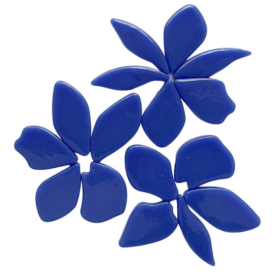 Pétalos de Vidrio Azul Cálido