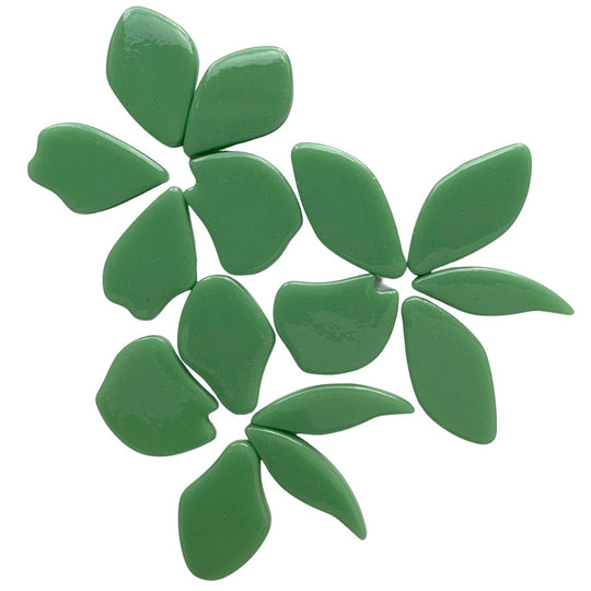 Pétalos de Vidrio Verde Prado