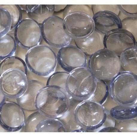 Verre Mosaique - glass mosaic -Glasmosaik-glasmozaïek-Glasdruppels 16-20mm Kristallila - mosaicshop