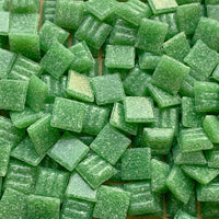 Verre Mosaique - glass mosaic -Glasmosaik-glasmozaïek-Glasmozaiek 10mm Bladgroen - mosaicshop