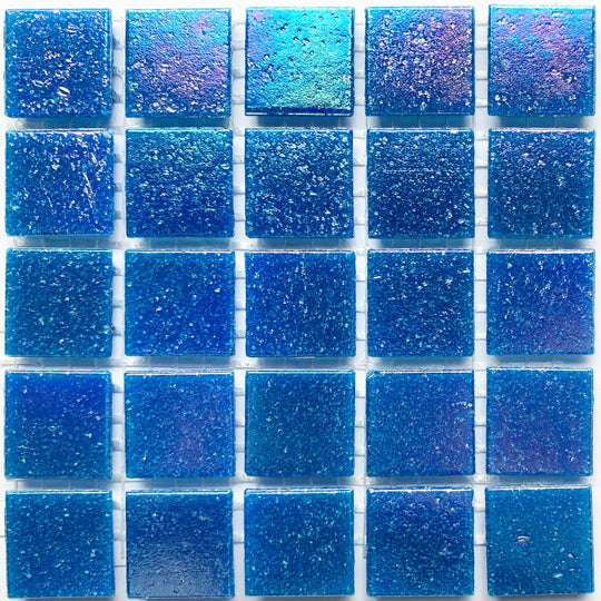 Glasmozaiek Iriserend 20mm Waterig