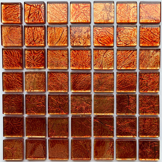 Mosaico de Vidrio Espejo 20mm Ámbar