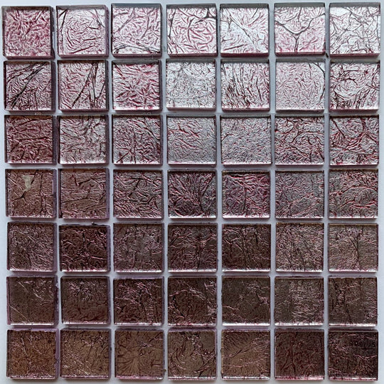 Mirrored/Metallic Tiles 20mm  Grenat