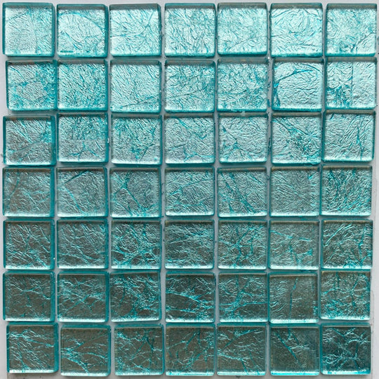 Mirrored/Metallic Tiles 20mm  Aqua