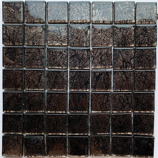 Mirrored/Metallic Tiles 20mm  Black