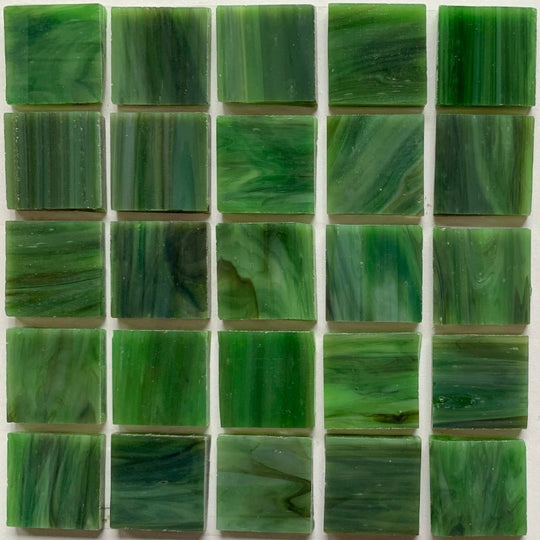 Vetro mosaico Tiffany Glacier 20mm Verde oliva