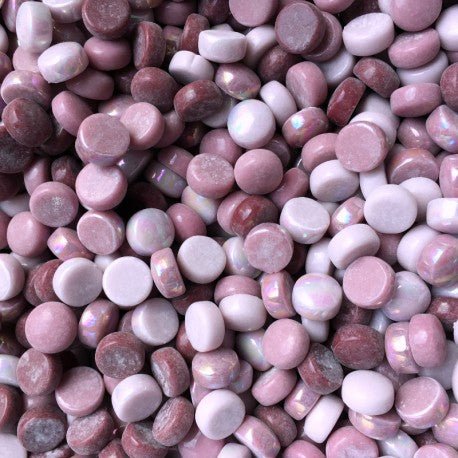 Dotz di Vetro 12mm Mix Rosa