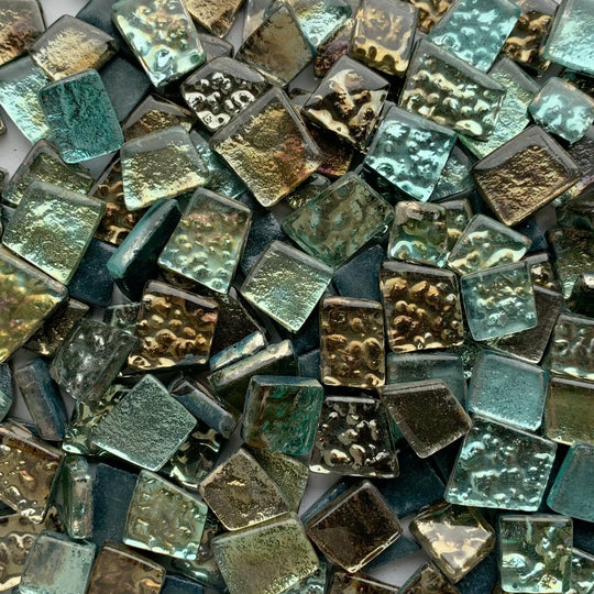Piastrella di vetro con specchio mix ghiaccio