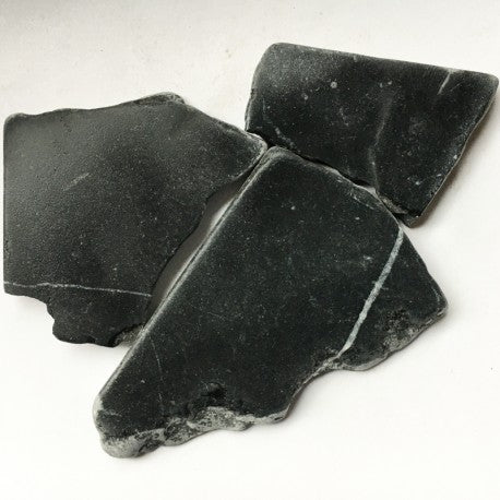 Verre Mosaique - glass mosaic -Glasmosaik-glasmozaïek-Marmer Polygoon Nero Marquina - mosaicshop