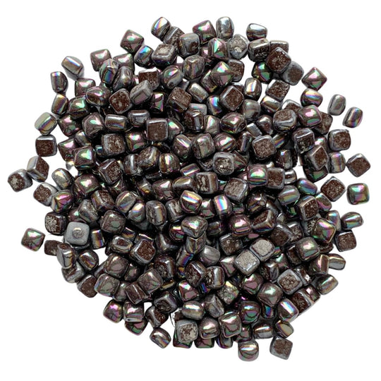 Micro Glasmozaiek 4,8mm Parelmoer Donkere Chocolade