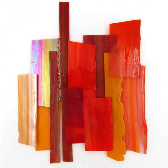 Frammenti di vetro XL Arancione