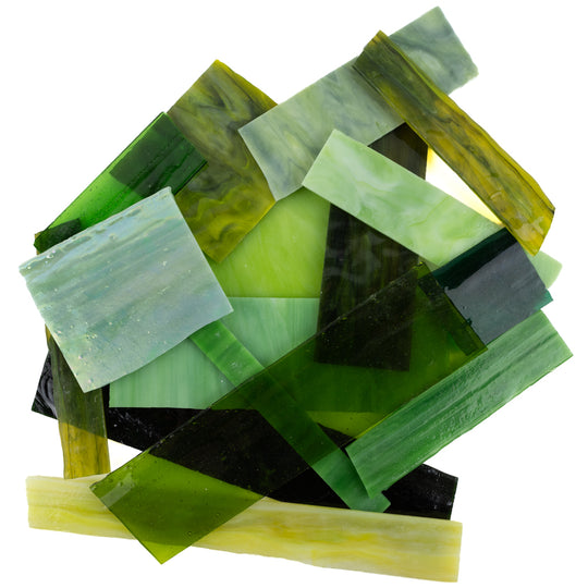 Glasscherben XL Grünmix