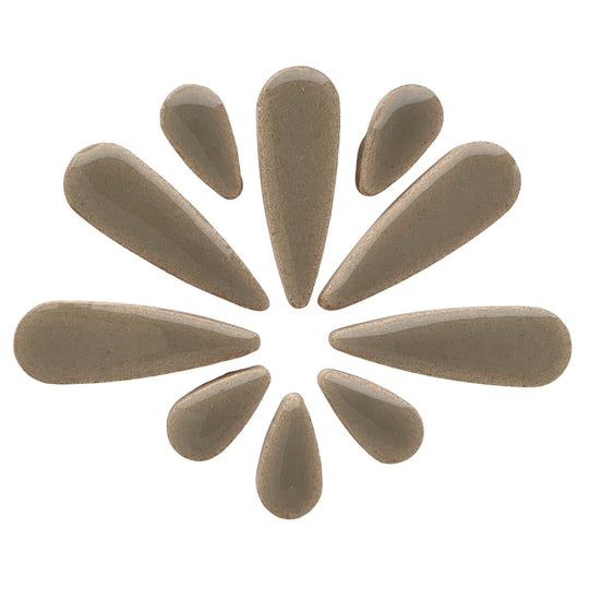 Mosaiksteinen Tropfen  Grau