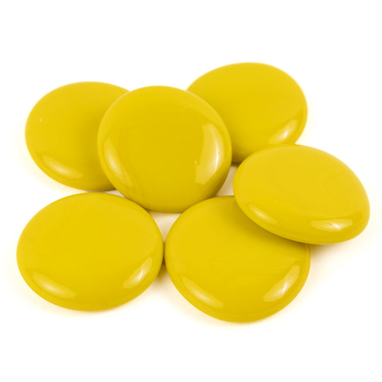 Gotas de Vidro XL 30-36mm Amarelas
