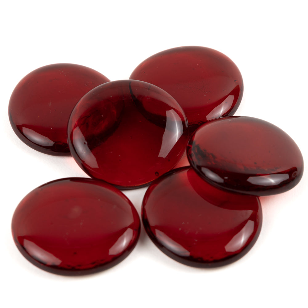 Gocce di vetro XL 30-36mm Rosso Cristallo