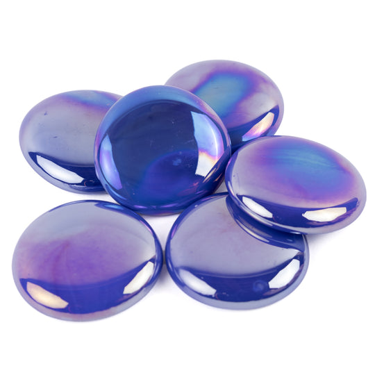 Gotas de Vidro XL 30-36mm Opala Azul