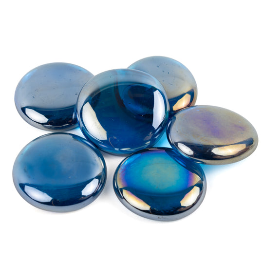 Gotas de Vidro XL 30-36mm Diamante Turquesa