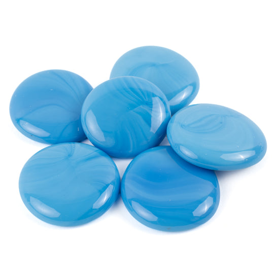 Gotas de Vidro XL 30-36mm Turquesa