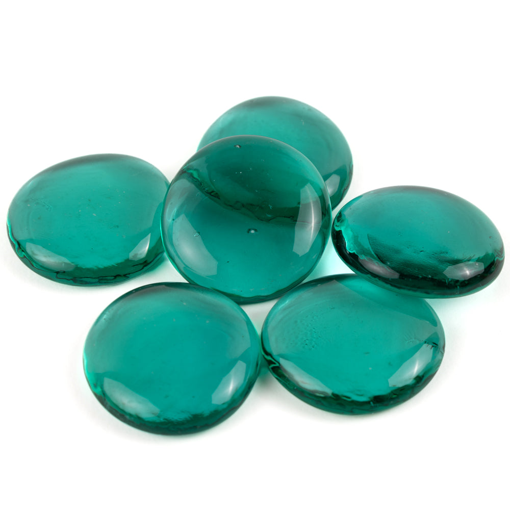 Gocce di vetro XL 30-36mm Ciano Cristallo