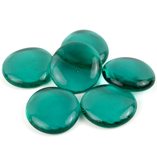 Gotas de Vidro XL 30-36mm Cristal Ciano