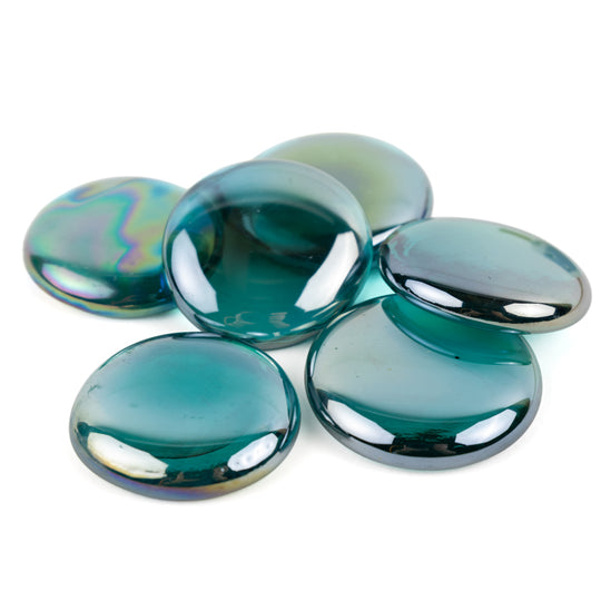 Gotas de Vidro XL 30-36mm Diamante Ciano