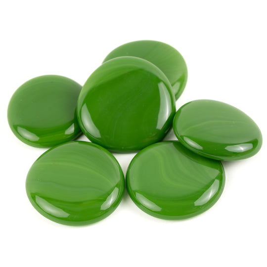 Gotas de Vidro XL 30-36mm Verde