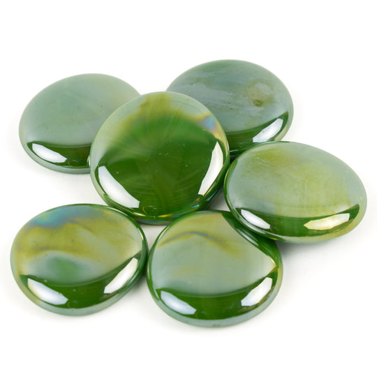 Gotas de Vidro XL 30-36mm Opala Verde