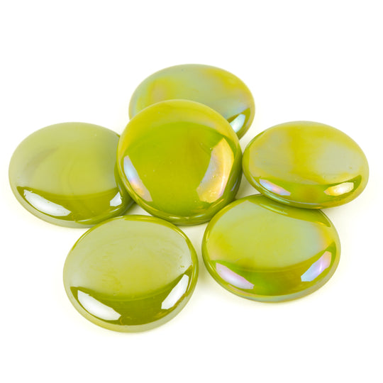 Gotas de Vidro XL 30-36mm Opala Kiwi