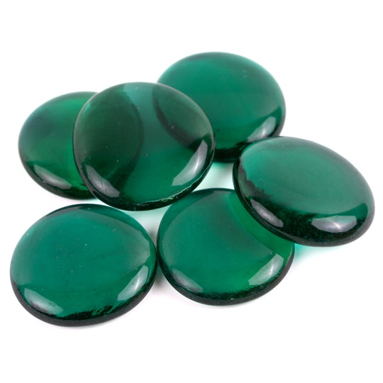 Gotas de Vidro XL 30-36mm Cristal Esmeralda