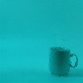 Skleněná deska Azurová