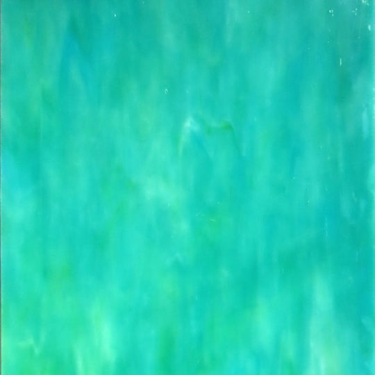 Glass Plate Pale Teal Streaky 