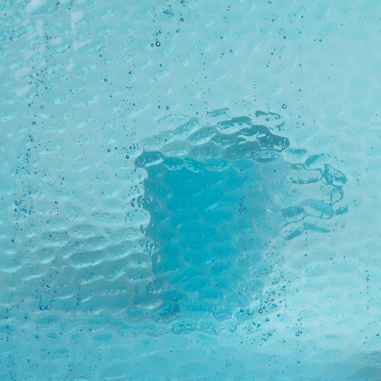 Glasplatte Wasser Gehämmert