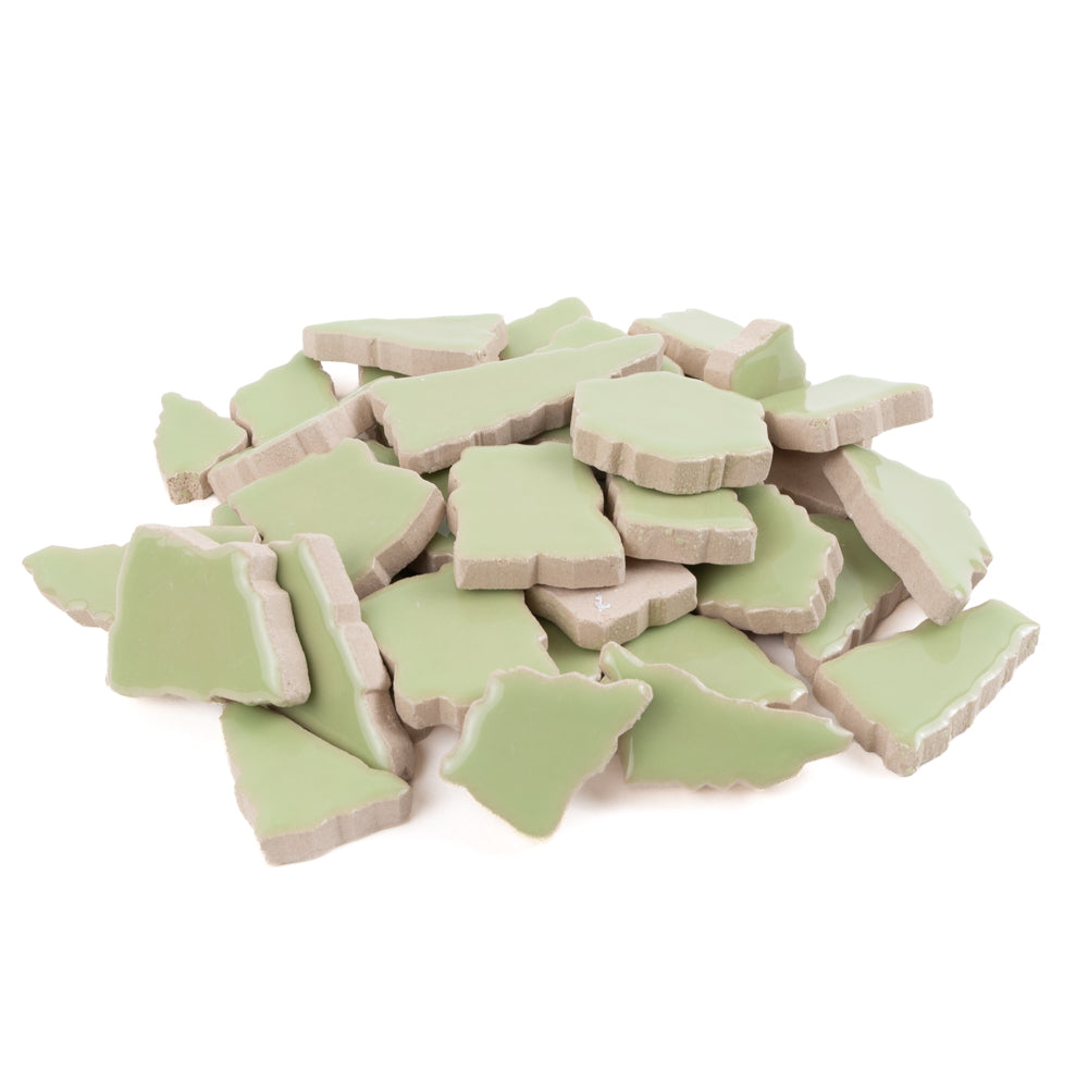 Ceramiczne puzzle białe