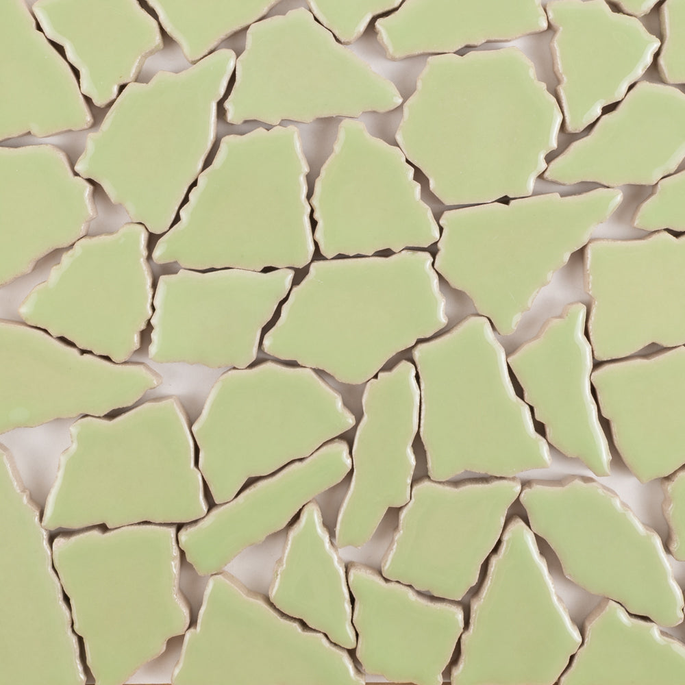Ceramiczne puzzle białe
