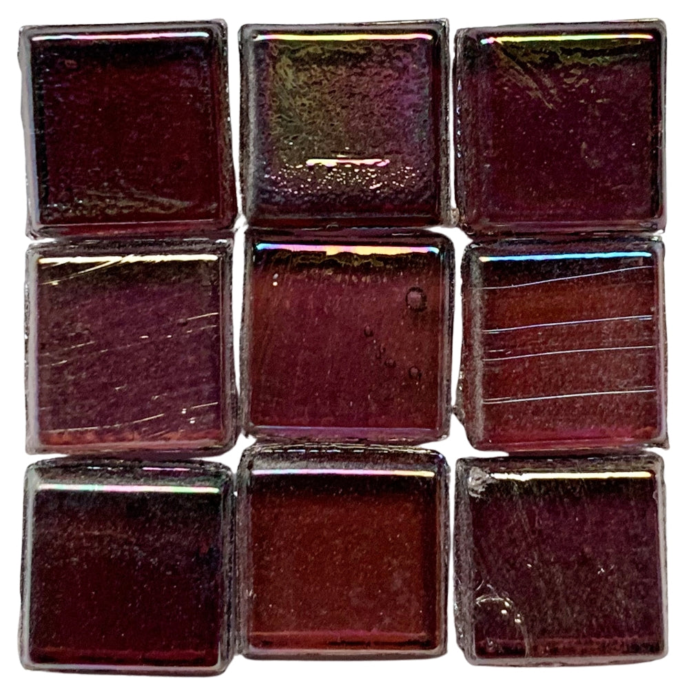 Mosaico di vetro trasparente 10mm Purpurite