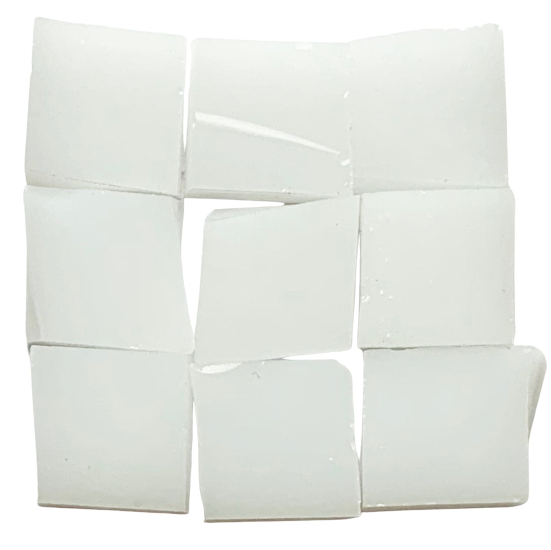 Mosaico de Vidrio Tiffany Glacier 10mm Blanco
