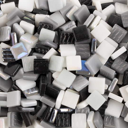 Ottoman 12mm Mix Nero Bianco
