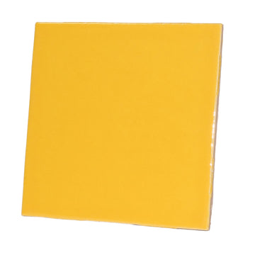 Mosaïque Carreau en Porcelaine Jaune 10 cm
