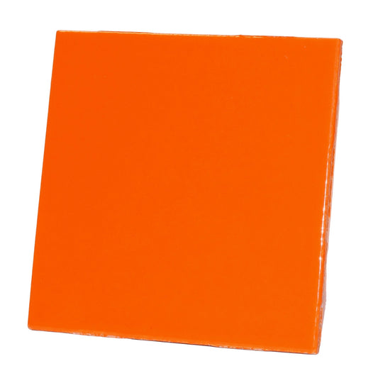Piastrella in Porcellana Arancione 10cm